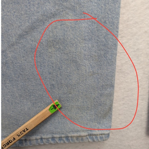 Wrangler Jeans Men 33x30 Light Blue Straight Leg Premium Quality 1096FXVBI - Picture 8 of 16